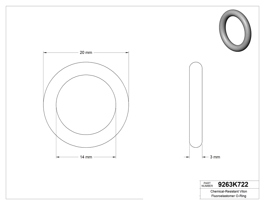 Technical drawing - 9263K722